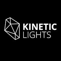 kinetic lights logo on a black background